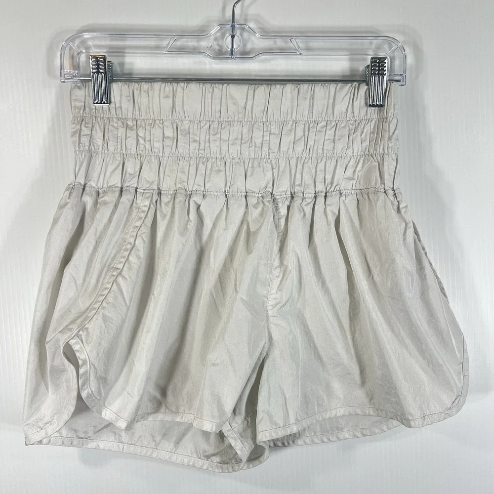 Free People Movement The Way Home Shorts Size Medium White Active Lightweight